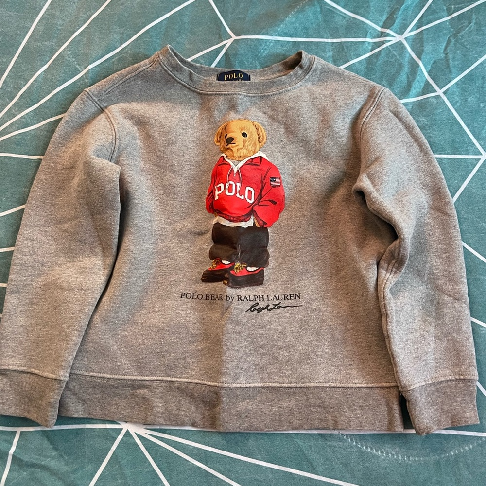 Toddler boy Polo sweat suit size 7y fit Like 6y